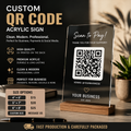 Custom QR Code Sign – Premium Acrylic Display for Business & Payments
