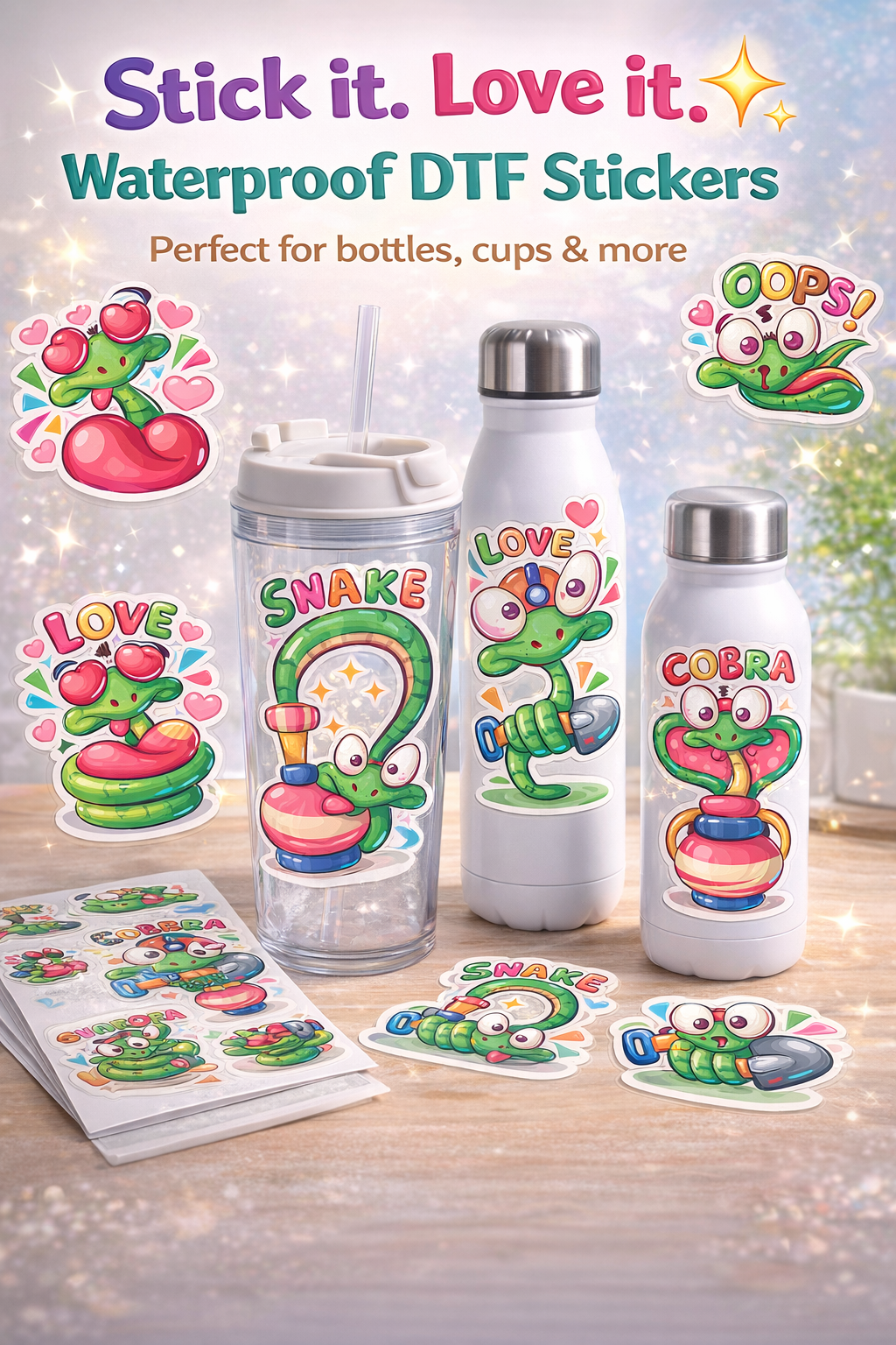 Custom UV DTF Stickers – Peel & Stick for Hard Surfaces
