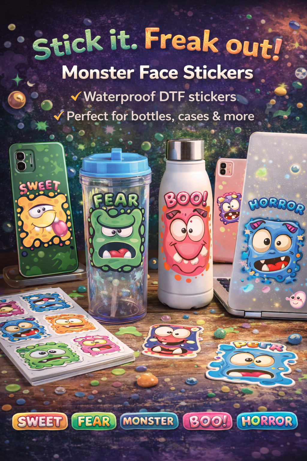 Custom UV DTF Stickers – Peel & Stick for Hard Surfaces