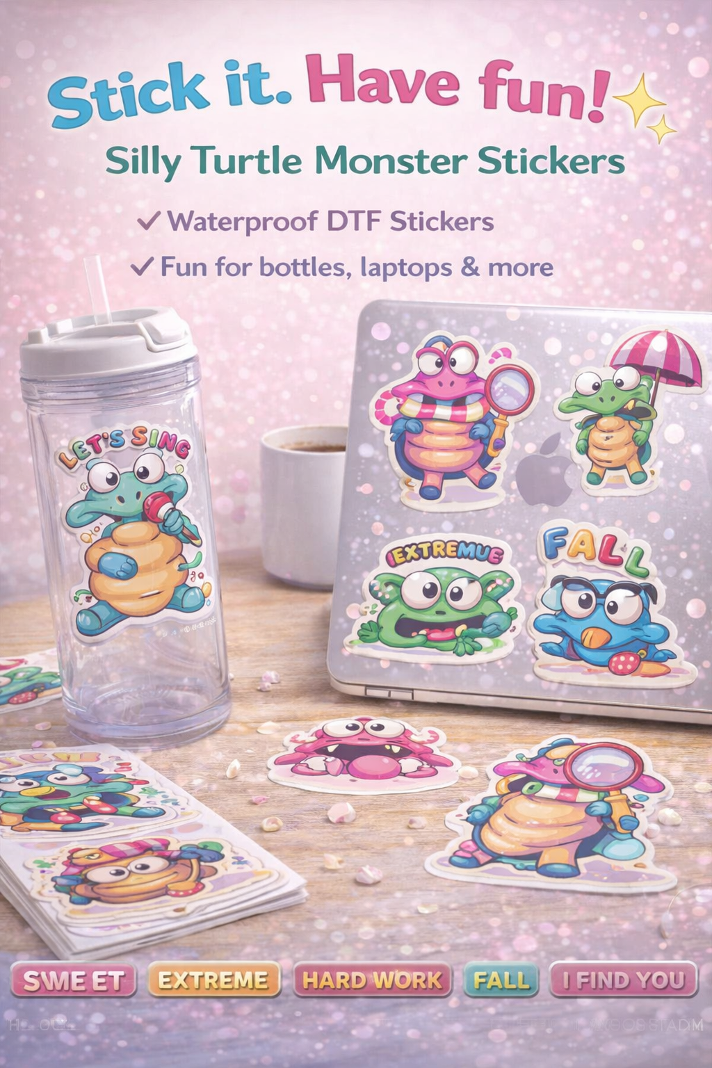 Custom UV DTF Stickers – Peel & Stick for Hard Surfaces