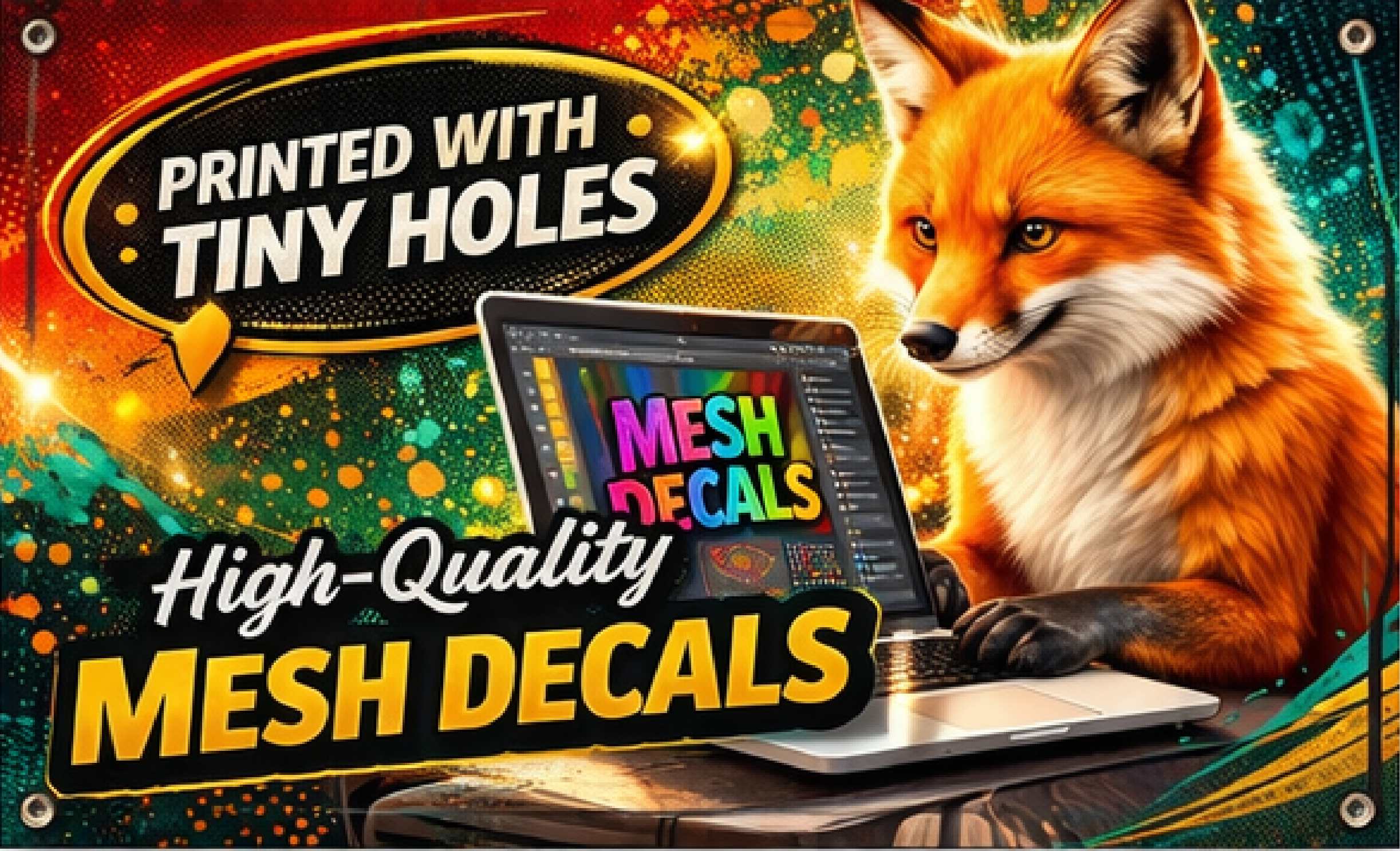 Custom Mesh Decals (One-Way Vision Print)