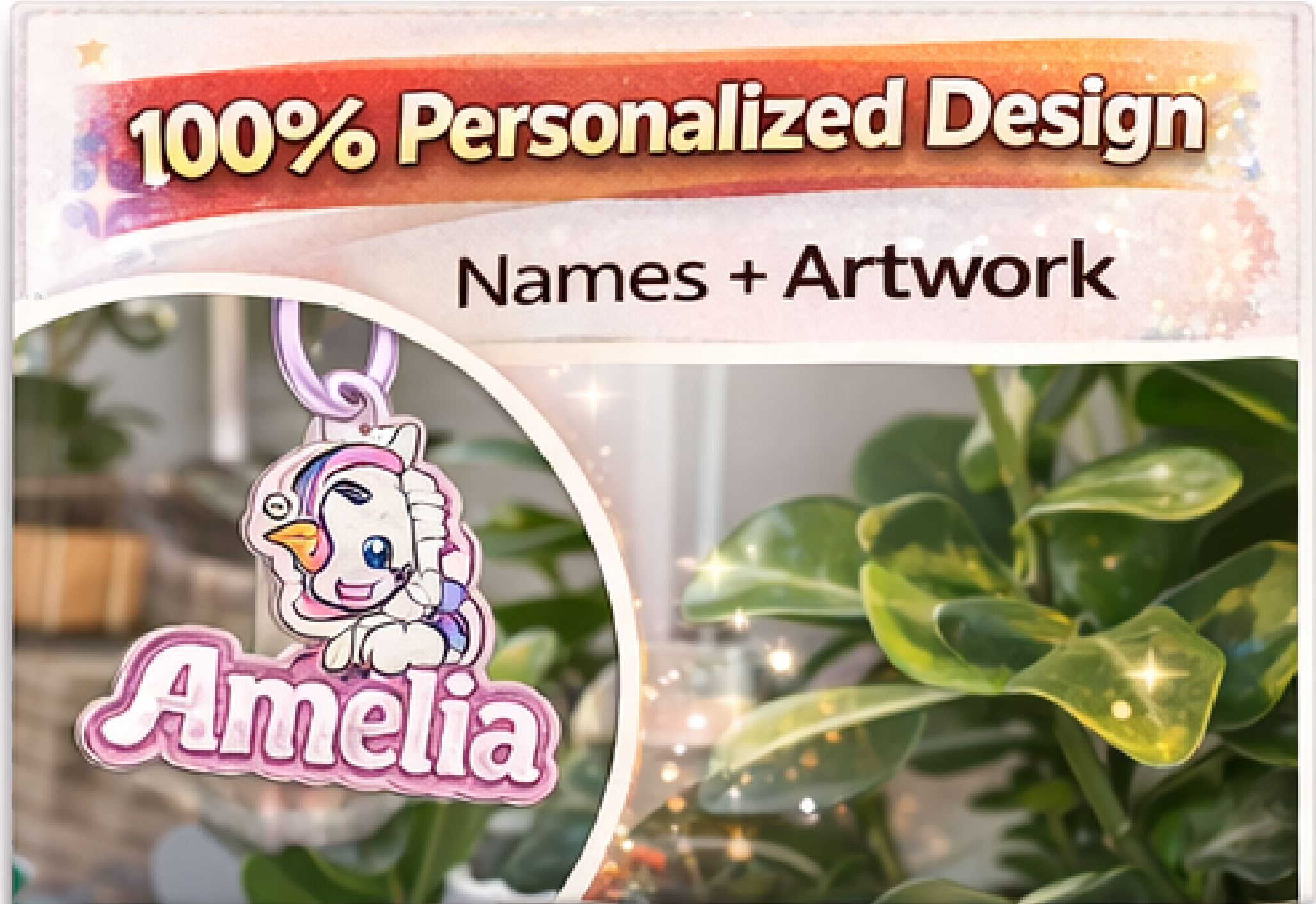 Custom Acrylic Keychains – Personalized Name & Design Keychains
