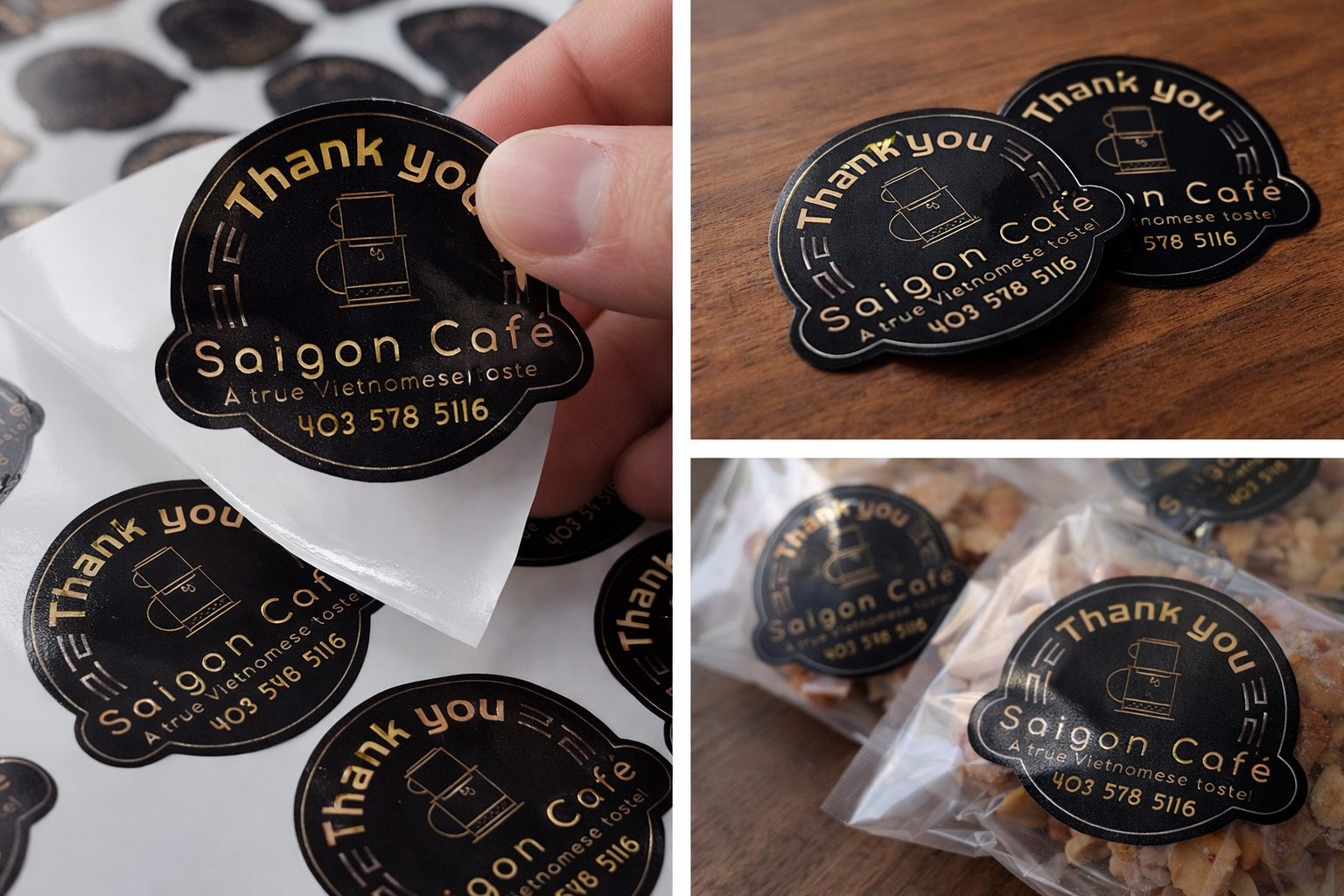 Custom Vinyl Stickers (Eco-Solvent Print) – Gloss Finish, Waterproof & Durable