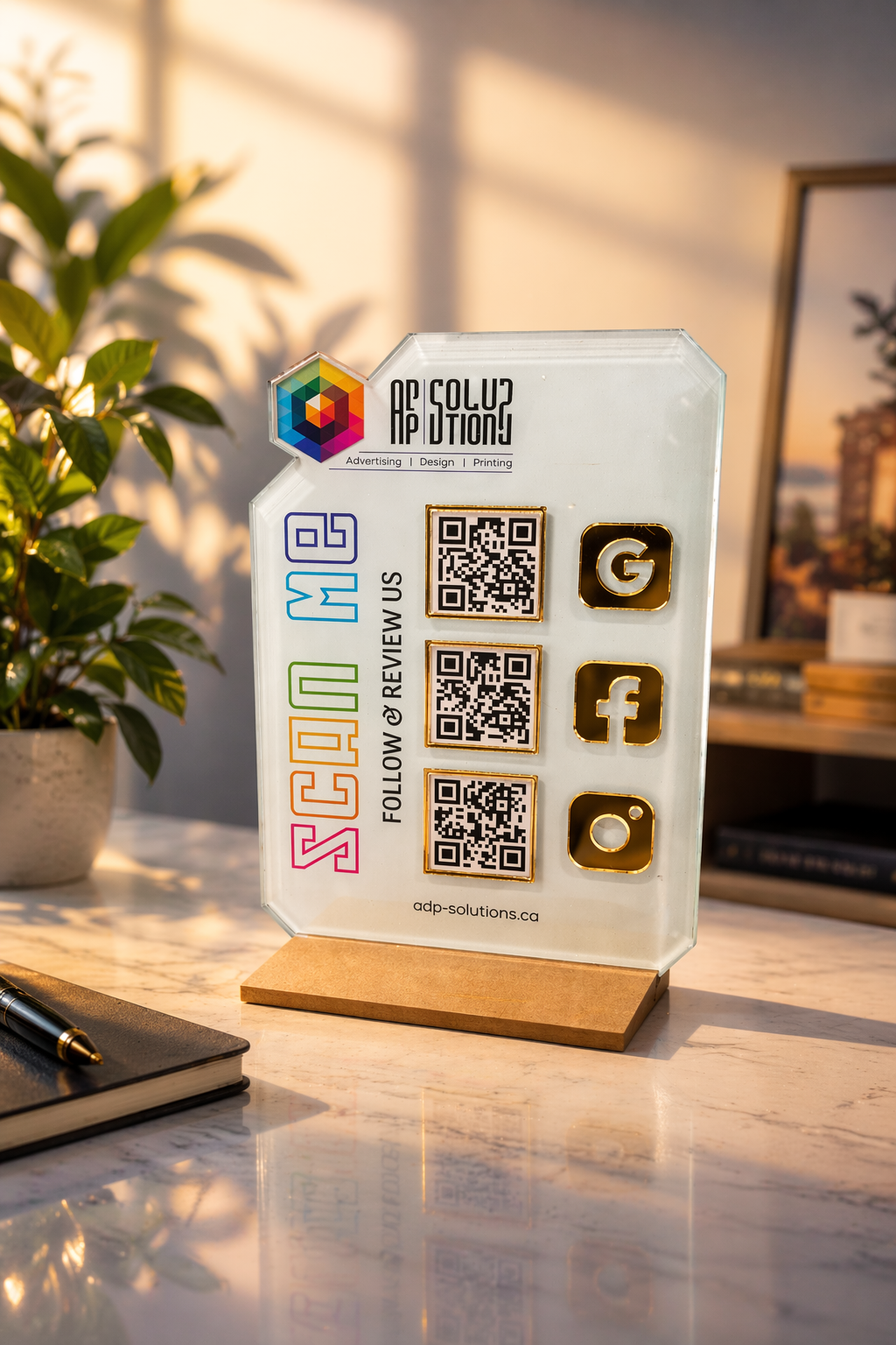 Custom QR Code Sign – Premium Acrylic Display for Business & Payments