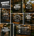 Custom Vinyl Lettering for Windows – Business Name & Storefront Decals