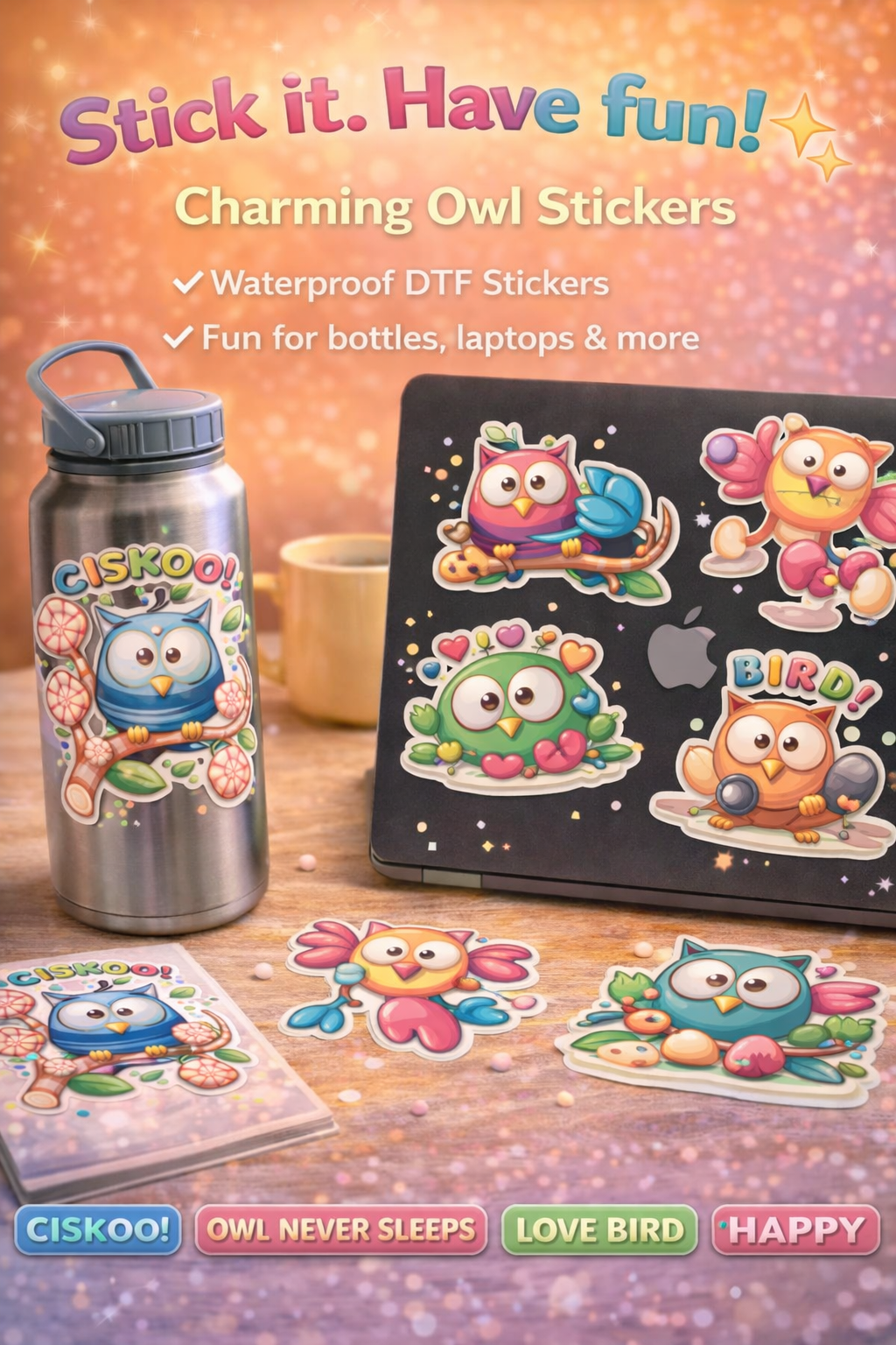 Custom UV DTF Stickers – Peel & Stick for Hard Surfaces