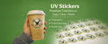Custom UV Stickers for Cups & Packaging